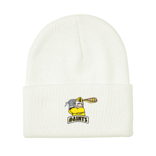 Knit Toque with Embroidery