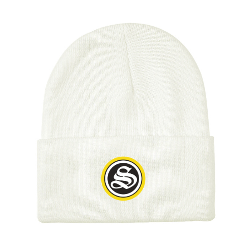 Knit Toque with Embroidery