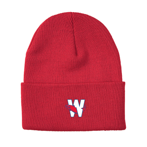 Knit Toque with Embroidery