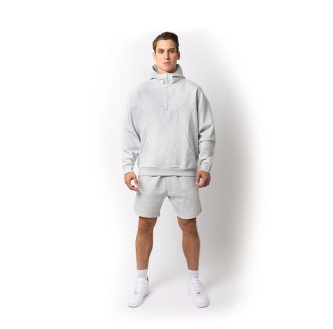 Adult Drop Shoulder Scuba Neck 1/2 Zip Hoodie (Saints Man)