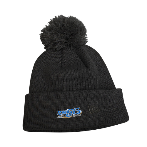 New Era Pom Pom Knit Toque with Embroidery