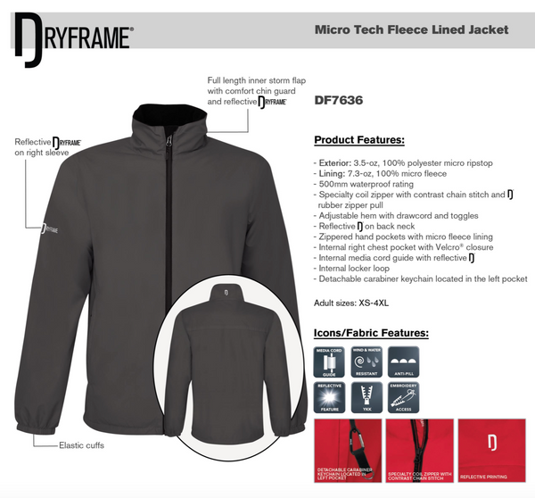 Dryframe® Micro Tech Fleece Lined Jacket