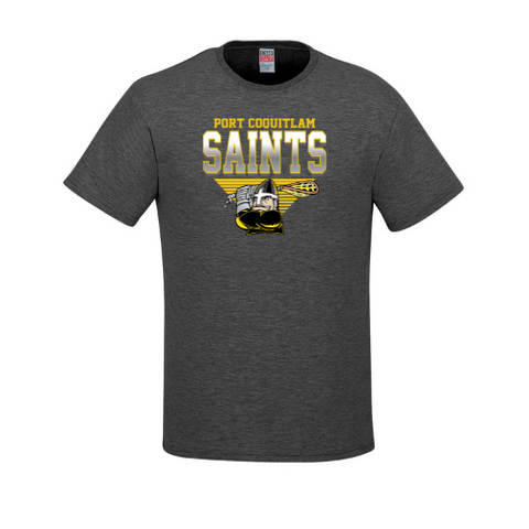 Adult or Youth Cotton Tee (Dark Heather Grey)