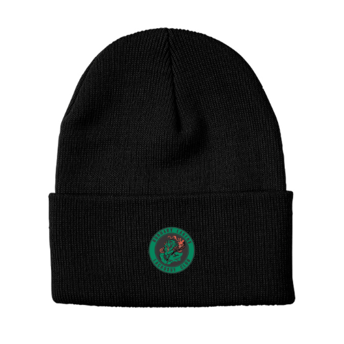 Knit Toque with Embroidery