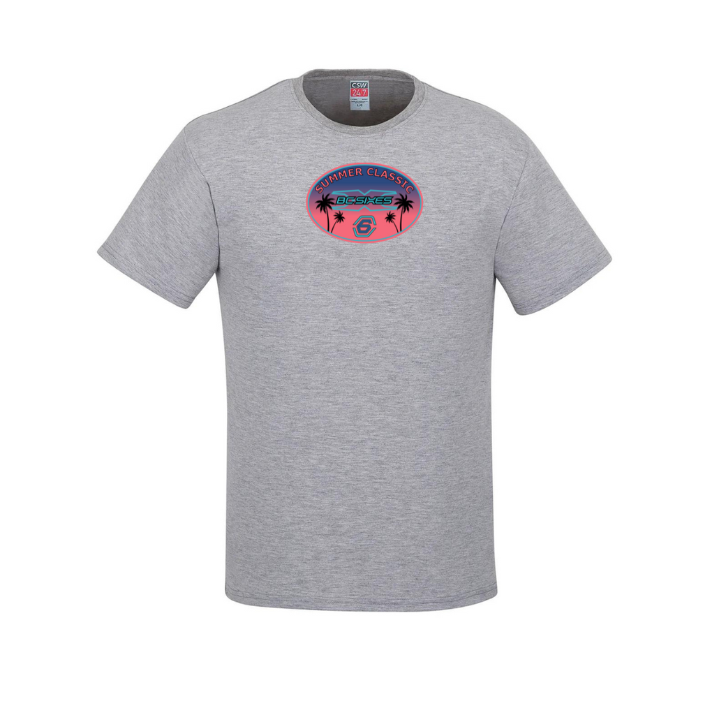 B.C. Sixes "Summer Classic" Ash Grey T-Shirt