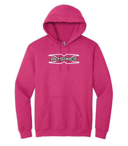 Pink Adult/Youth Cotton Fleece Hooded Sweatshirt