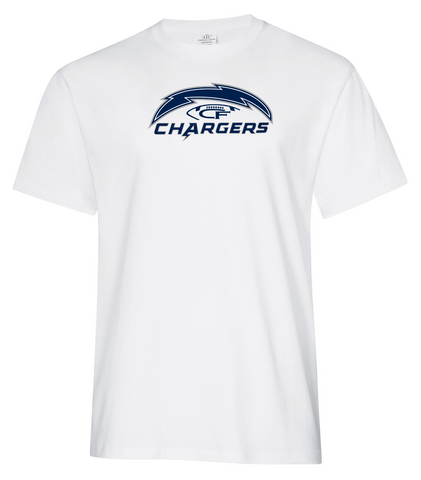 ANGELS or CHARGERS Adult/Women/Youth - ATC Everyday Ring Spun Cotton Tee - (WHITE ATC2000)