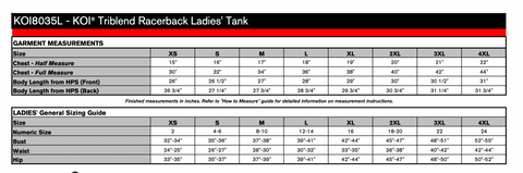 Ladies Koi Tank Top (Grey Triblend - KOI8035L)