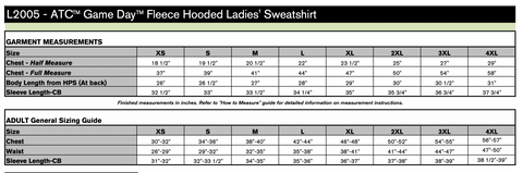 Adult/Youth/Ladies - Black ATC Dry Fit Performance Hoodie with Screen Print (Black 2005)