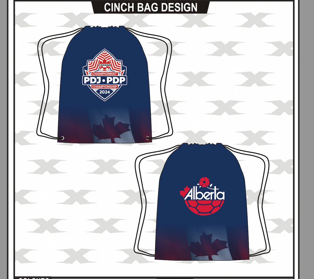 Sublimated Cinch Bag with Drawstring - OPTION 2