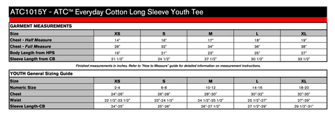 Long Sleeve Cotton T-Shirt (Black - ATC1015)