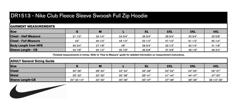 Nike Full-Zip with Embroidery (Women or Adult)