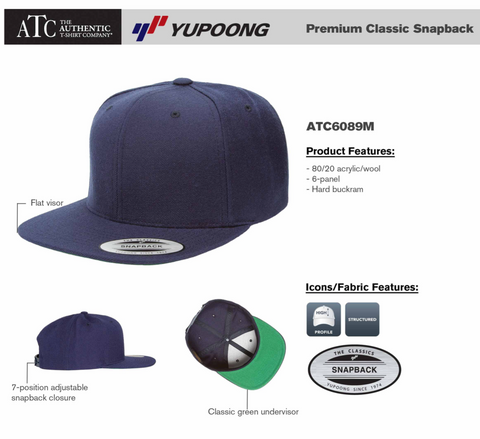 BLACKOUT YUPOONG Premium Classic Snap Back