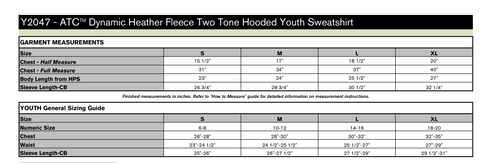 Dynamic Heather Fleece Performance Hoodie - (Navy/Grey Two-Toned F2047)