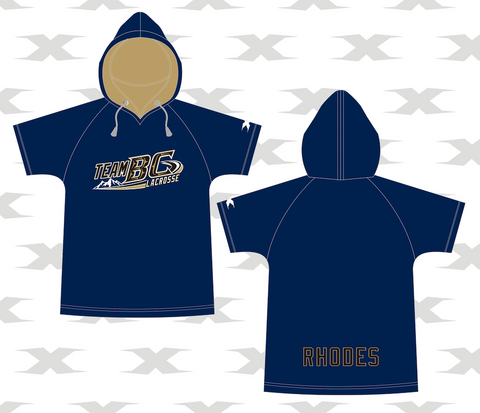 ESSENTIAL ITEM #2 - SUBLIMATED SHORT SLEEVE HOODED WARM UP