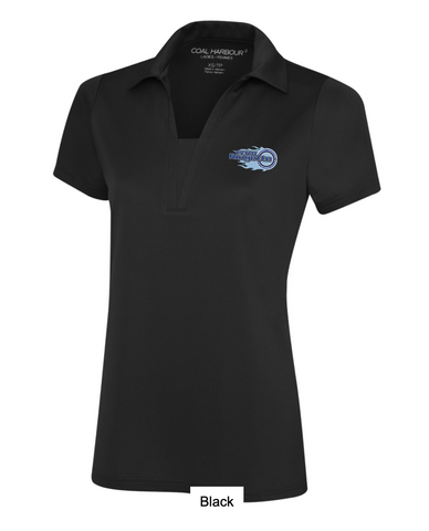 Black Coal Harbour Polo Shirt - Embroidery - Womens