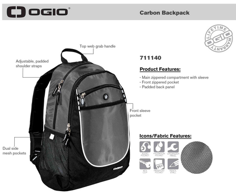 Ogio Backpack ( 711140) - With Embroidery