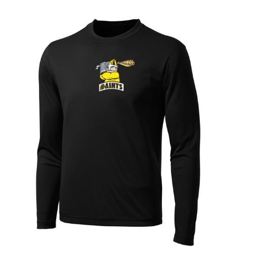 *SALE* Stormtech Adult Black Dry Fit Long Sleeve