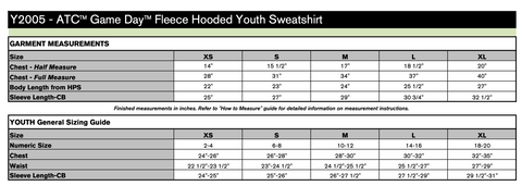 Adult/Youth/Ladies - Black ATC Dry Fit Performance Hoodie with Screen Print (Black 2005)