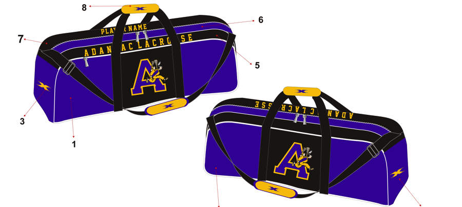 Sublimated Lacrosse player bag