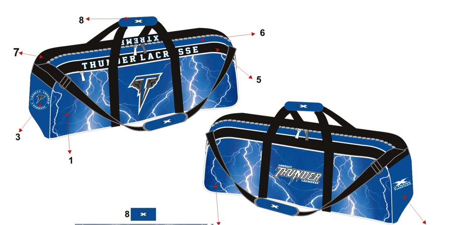 Sublimated Lacrosse Player Bag