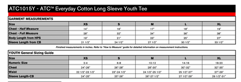 Youth ATC Cotton Long Sleeve