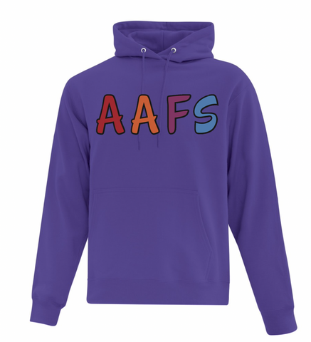 Purple  ATC Cotton Fleece Hooded Sweatshirt