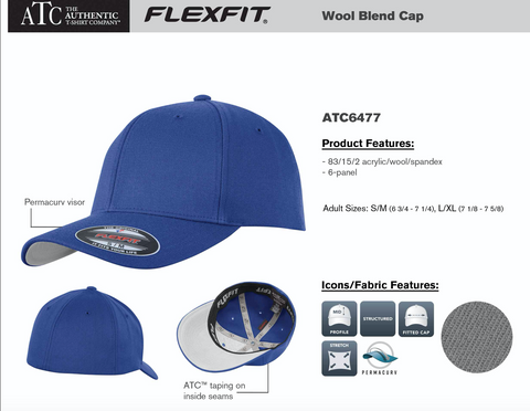 Local 2399 - ATC™ FLEXFIT® WOOL BLEND CAP. ATC6477