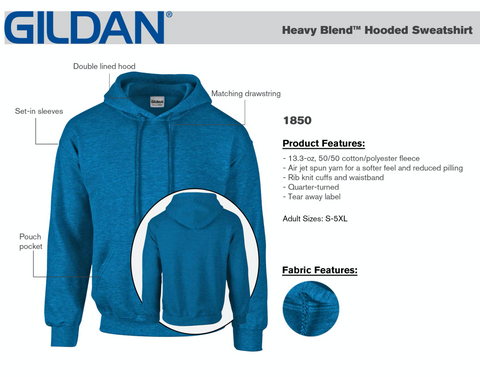 Gildan Cotton Fleece Hooded Sweatshirt