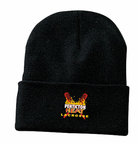 Black Knit Toque - Embroidery
