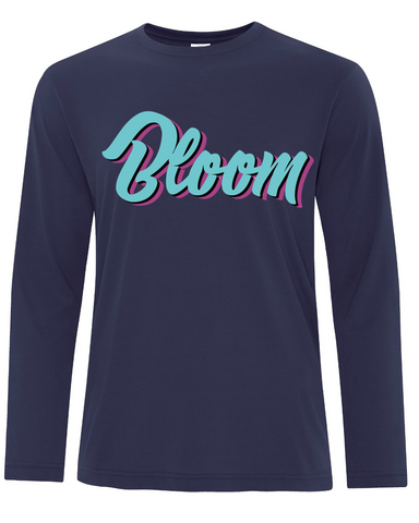 Bloom Dodgeball - ATC Pro Spun Long Sleeve Tee - Full Front Logo