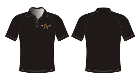 Black Dry Fit Golf Shirt - With Embroidery