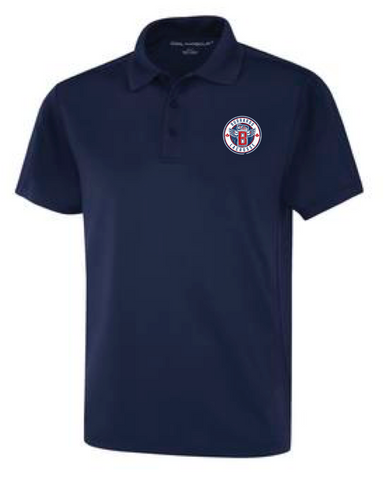 Navy Dry Fit Golf Shirt - With Embroidery