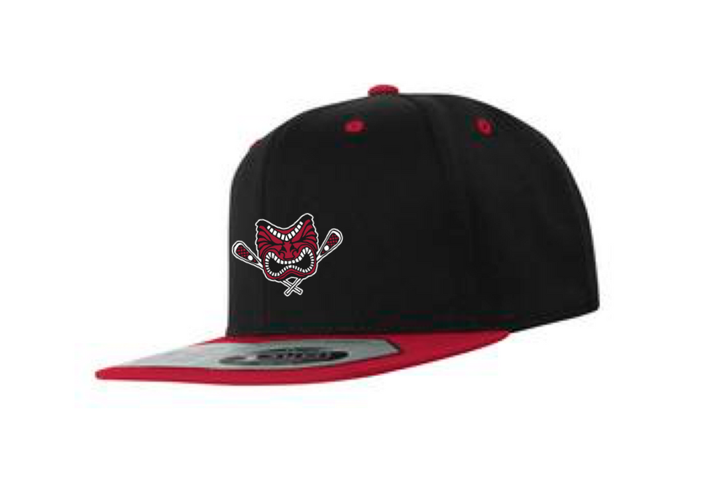 Black/Red Flex Fit Snap Back Hat
