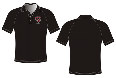 Black Dry Fit Golf Shirt - With Embroidery