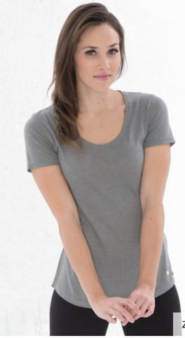 Grey Koi Triblend Womens T-Shirt with Screen Print
