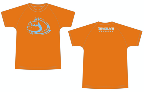 ATC Cotton T-Shirt With Screen Print - Orange