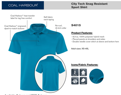 Coal Harbour Sport Shirt - With Embroidery