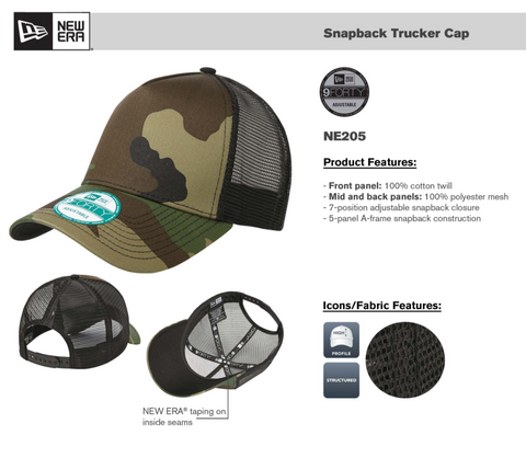 New Era Snapback Trucker Hat