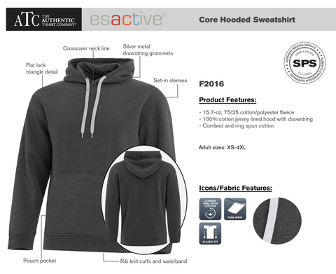 ESACTIVE® CORE HOODED SWEATSHIRT