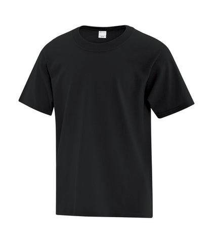 Black ATC Cotton T-Shirt - With Screen Print