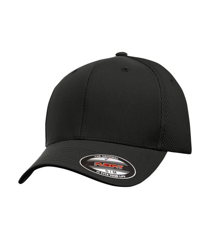 ATC/Flexfit Airmesh Hat With Embroidery - Black