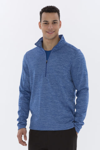 ATC Heathered Fleece 1/2 Zip Sweatshirt - Embroidery