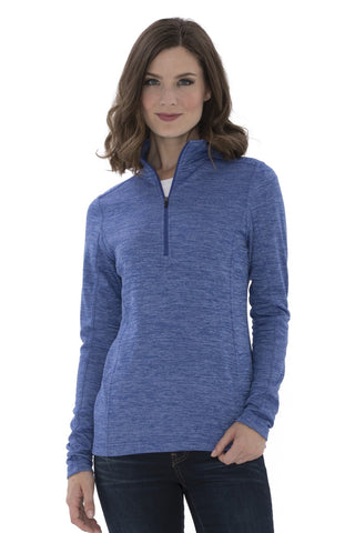 ATC Heathered Fleece 1/2 Zip Sweatshirt - Embroidery