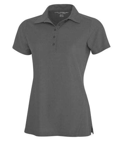 Women's Grey Golf Shirt - With Embroidery