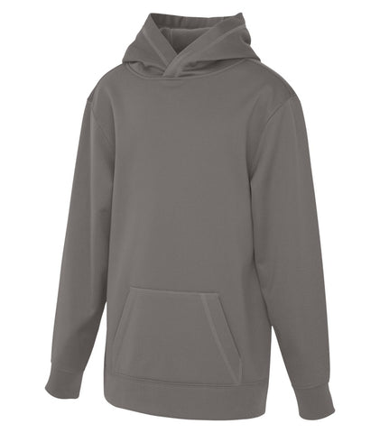 ATC Dry Fit Performance Hoodie With Screen Print - Grey